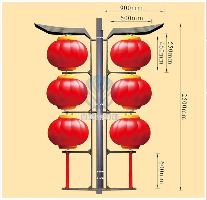 LED磨砂燈籠三連串